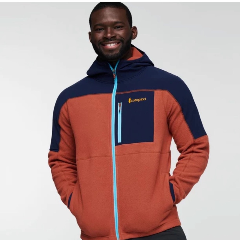 Cotopaxi Men's Jacket in Orange and Blue